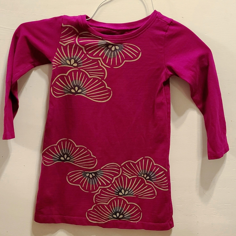 Girl's Tea Collection long sleeved dress, 100% cotton, size 3T